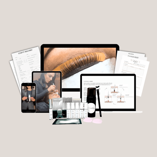 Professional Lash Lift and Tint Online Course providing lifetime access, video tutorials, and educator support.