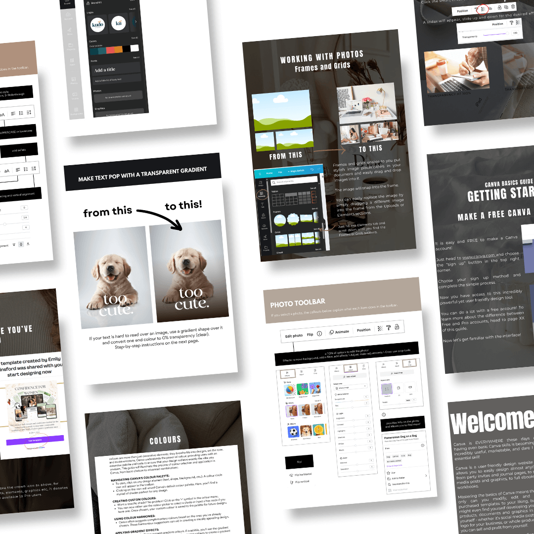 Canva Playbook for Beginners helping lash artists create professional social media content.