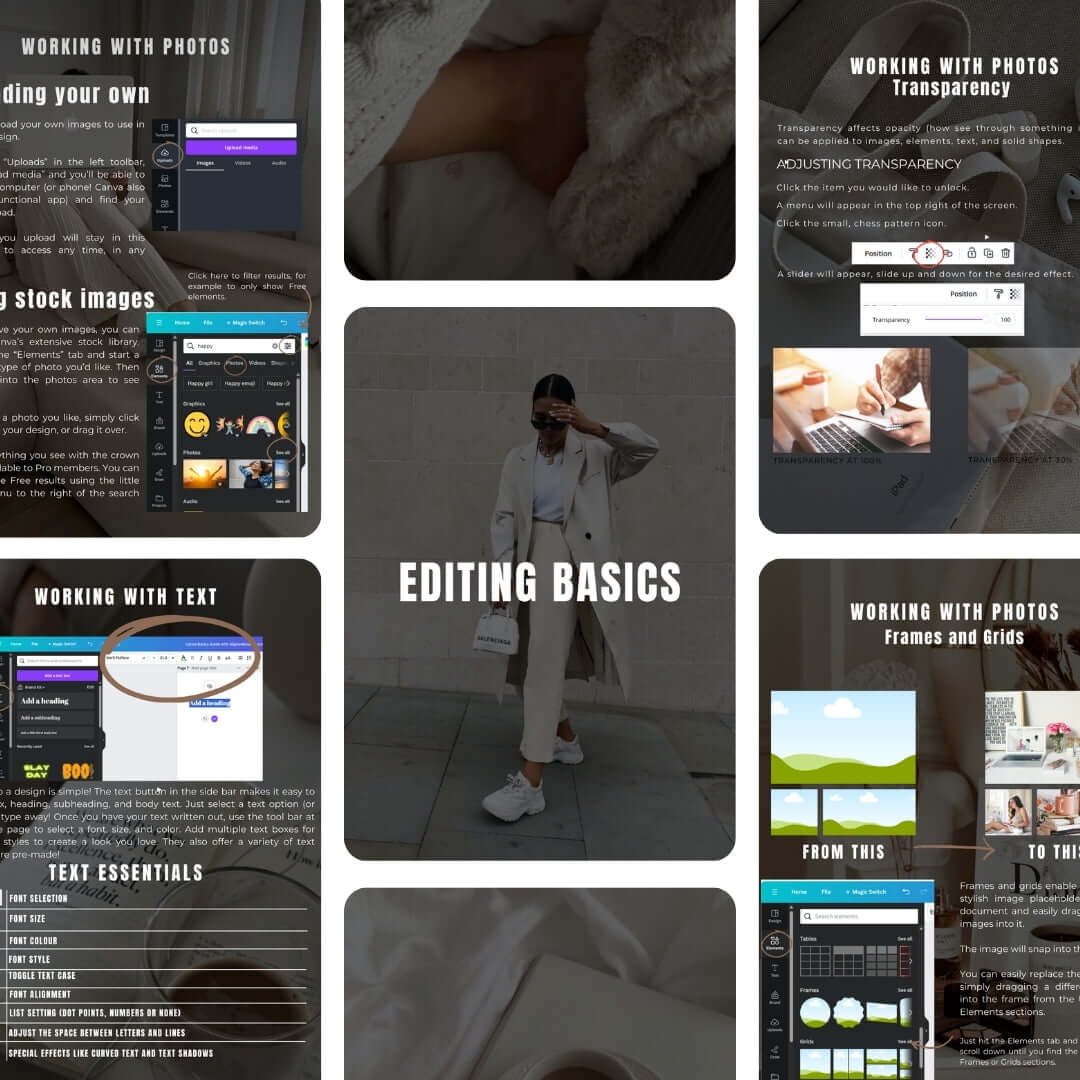 Comprehensive Canva Playbook for Beginners by The Lash Artistry Academy teaching branding and design skills