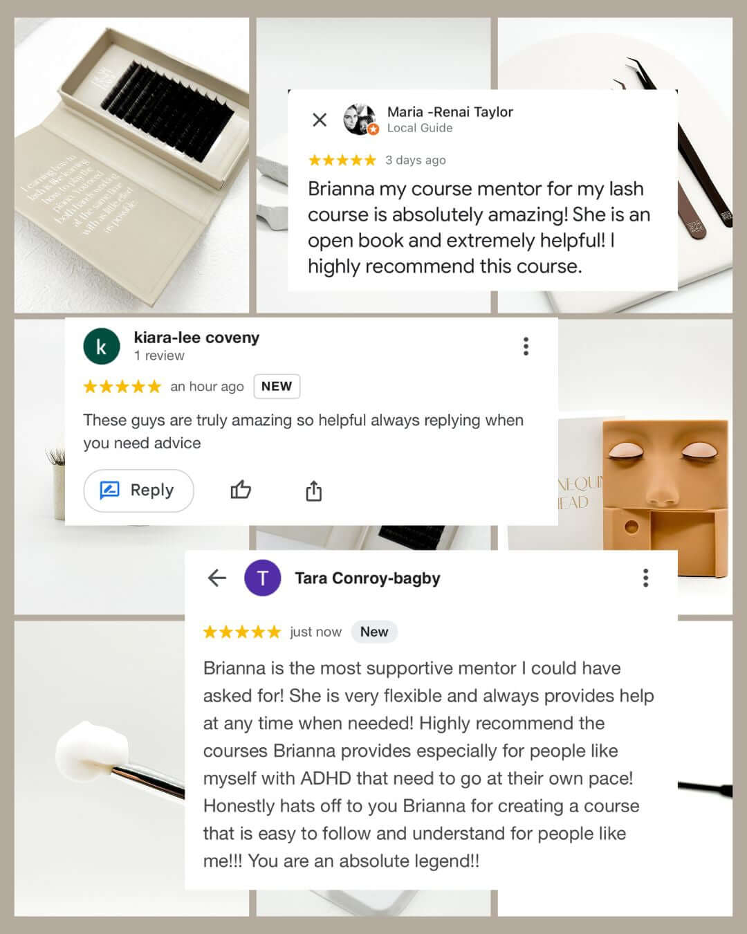 Eyelash Extension Course by The Lash Artistry Academy teaching beginners how to apply classic and volume lash sets.