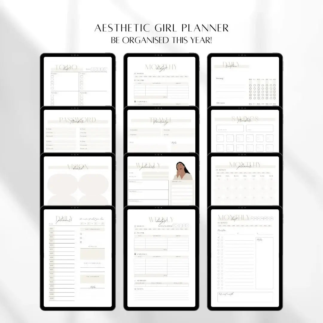 Digital Planner for students and professionals to stay organised and manage tasks