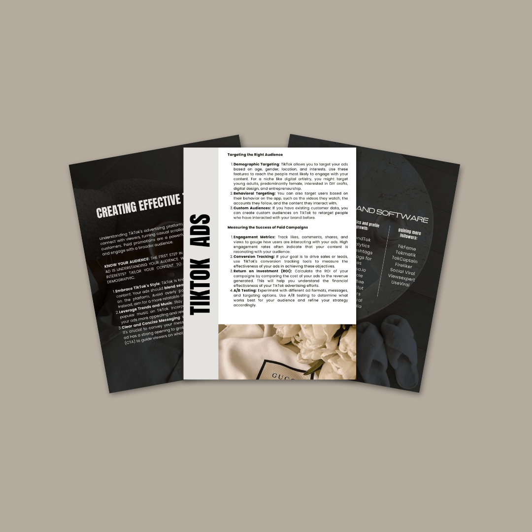 Faceless TikTok Guide cover for entrepreneurs, lash artists, and beauty business owners