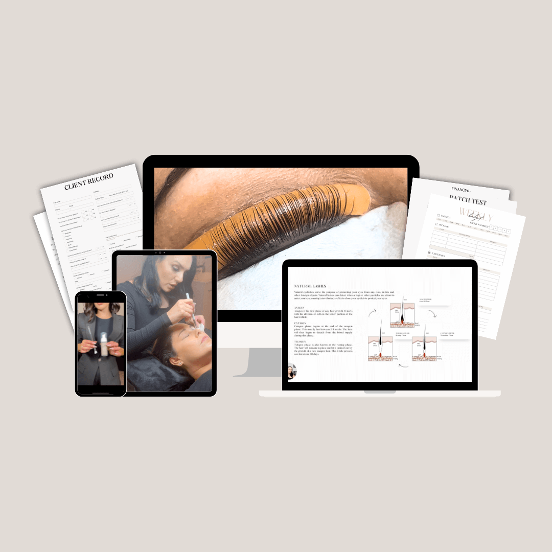 Lash Lift and Tint Online Course by Dear Lash Babe helping students build skills and confidence in lash artistry.