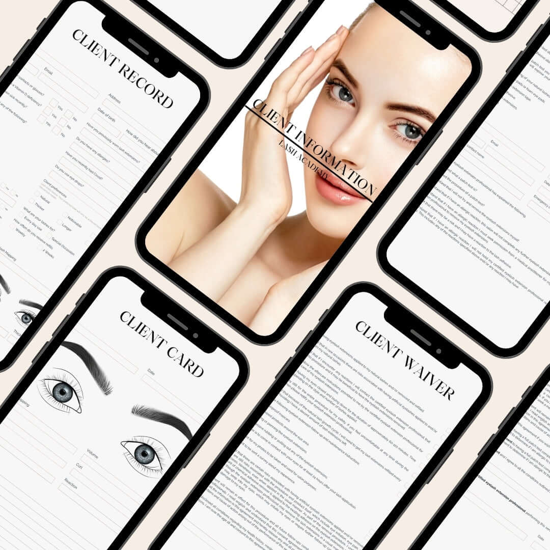 Digital Client Forms helping lash artists stay organized and professional with customisable client paperwork.