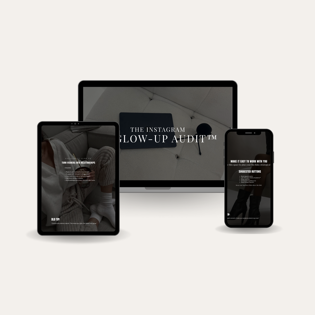 Instagram Audit & Optimisation Guide for Lash Artists social media optimisation guide for lash artists