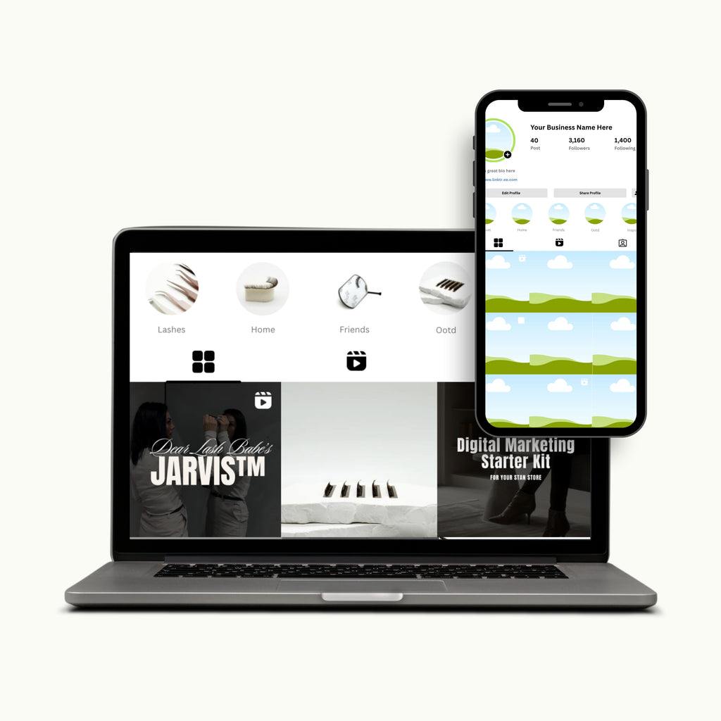The Lash Business Launch Kit digital bundle for lash marketing and business growth