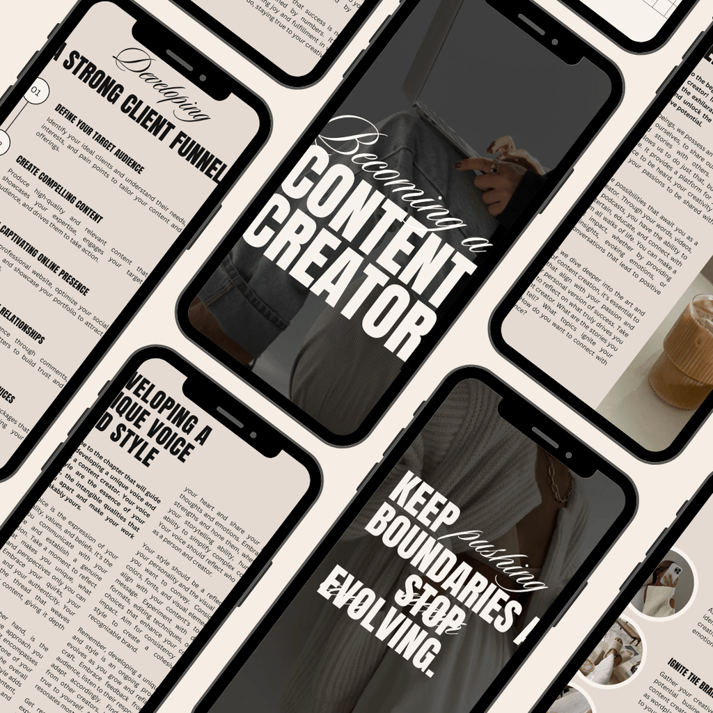 Becoming a Content Creator digital guide for social media success