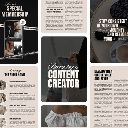 Becoming A Content Creator resource showing lash artists how to plan and batch social media content.