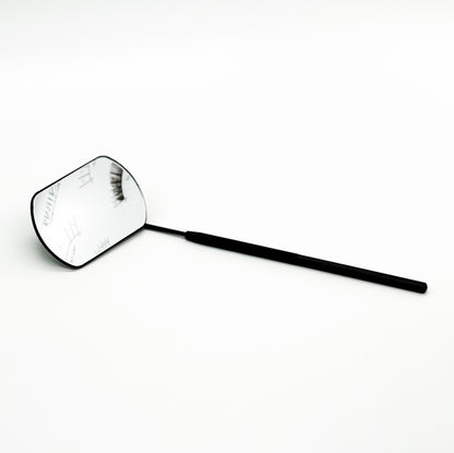 Close-up lash mirror used during eyelash extension sets