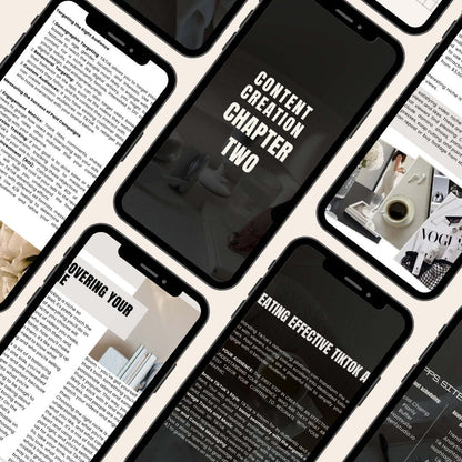 Inside the Faceless TikTok Guide with content planning and video ideas for lash artists and beauty entrepreneurs.