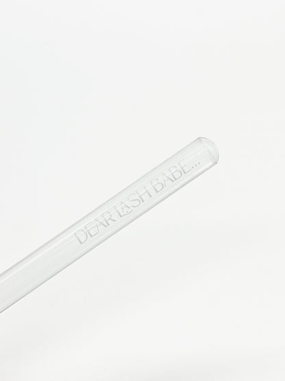 Compact lash cleansing brush for daily lash hygiene