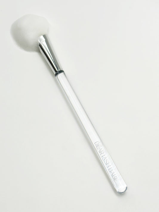 Lash cleansing brush for cleaning eyelash extensions