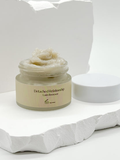 Remover for lash extensions with gentle creamy texture for safe adhesive breakdown
