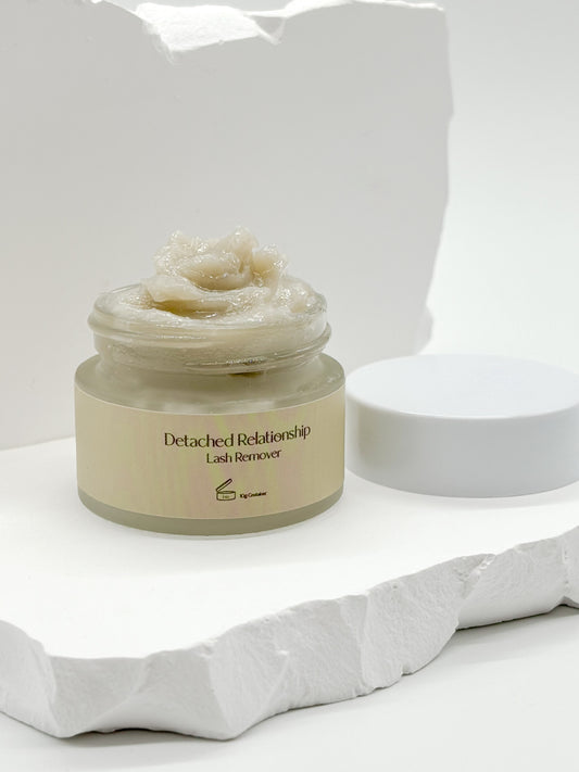 Remover for lash extensions with gentle creamy texture for safe adhesive breakdown